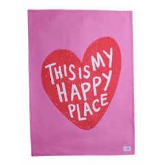 Keittiöpyyhe This is my happy place - värikäs käsipyyhe - Lempi Lifestyle