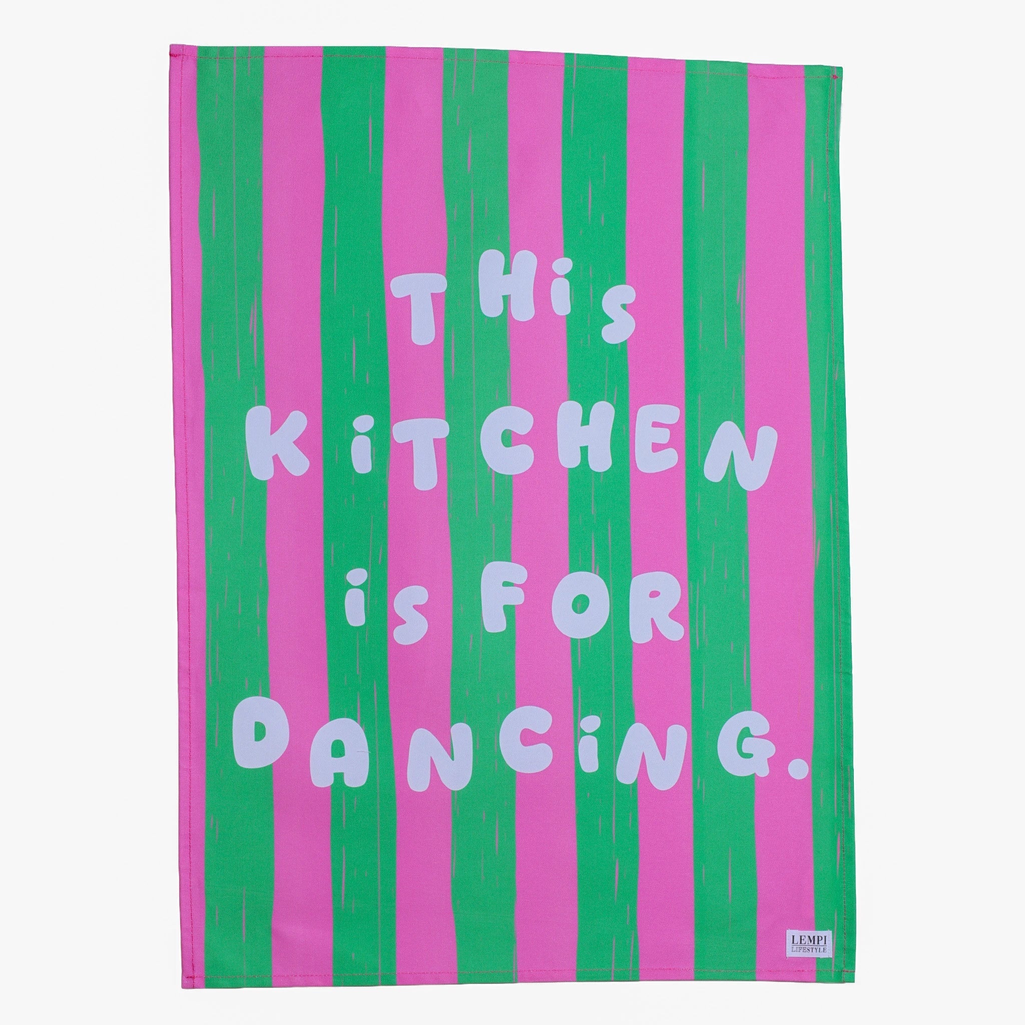 Keittiöpyyhe This kitchen is for dancing - värikäs käsipyyhe - Lempi Lifestyle
