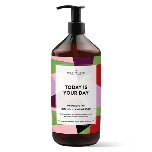 Keittiösaippua 1000ml Today Is Your Day, vegaaninen tiskiaine - Lempi Lifestyle