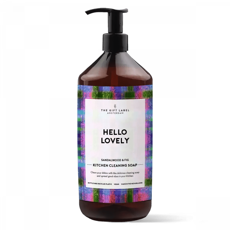 Keittiösaippua The Gift Label Hello lovely I vegaaninen tiskiaine 1000 ml - Lempi Lifestyle