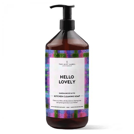 Keittiösaippua The Gift Label Hello lovely I vegaaninen tiskiaine 1000 ml - Lempi Lifestyle