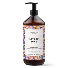 Keittiösaippua The Gift Label I Lots of love - vegaaninen tiskiaine 1000ml - Lempi Lifestyle