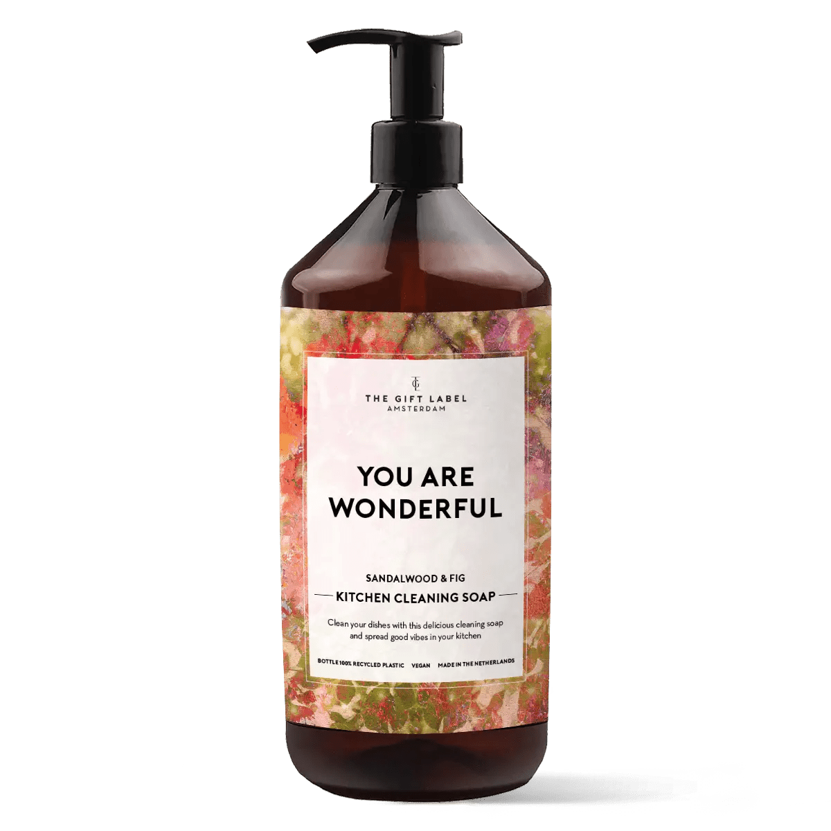 Keittiösaippua The Gift Label You are wonderful I vegaaninen tiskiaine 1000 ml - Lempi Lifestyle