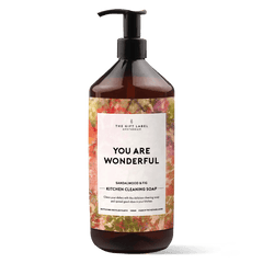 Keittiösaippua The Gift Label You are wonderful I vegaaninen tiskiaine 1000 ml - Lempi Lifestyle