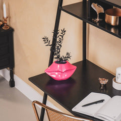 Keraaminen huulimaljakko - neonpinkki 21 cm - Lempi Lifestyle