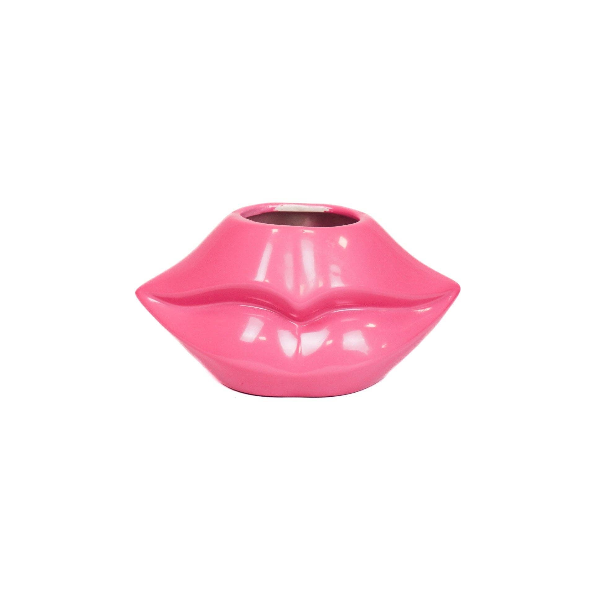 Keraaminen huulimaljakko - neonpinkki 21 cm - Lempi Lifestyle