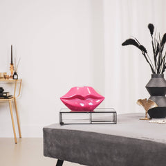 Keraaminen huulimaljakko - neonpinkki 21 cm - Lempi Lifestyle