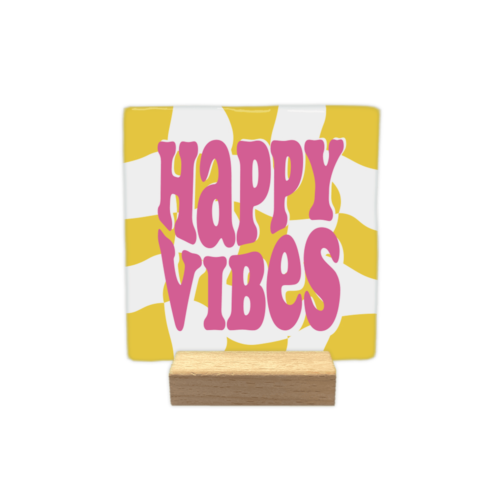 Keraamiset koristelaatat - happy vibes - Lempi Lifestyle