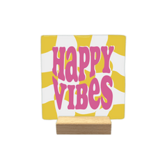 Keraamiset koristelaatat - happy vibes - Lempi Lifestyle