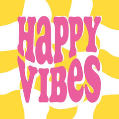 Keraamiset koristelaatat - happy vibes - Lempi Lifestyle