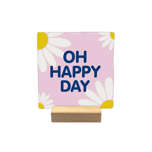 Keraamiset koristelaatat - Oh happy day - Lempi Lifestyle