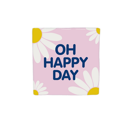 Keraamiset koristelaatat - Oh happy day - Lempi Lifestyle