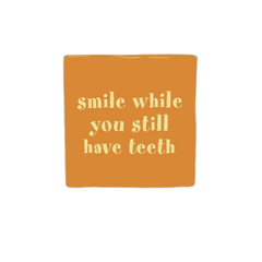 Keraamiset koristelaatat - Smile while you still have teeth - Lempi Lifestyle