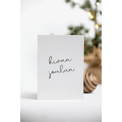 Kivaa Joulua - Valkoinen - Kortti - Lempi Lifestyle