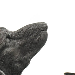 Koira pöytävalaisin Musta - 10x15x38cm | SISUSTUS,