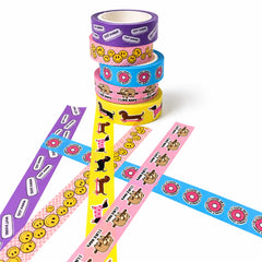 Koristeteippi 6 eri kuosia - washi tape