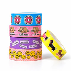 Koristeteippi 6 eri kuosia - washi tape