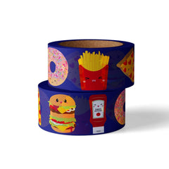 Koristeteippi pikaruoka teemalla - washiteippi hamburger - Lempi Lifestyle