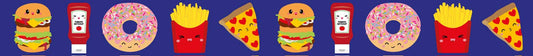 Koristeteippi pikaruoka teemalla - washiteippi hamburger - Lempi Lifestyle