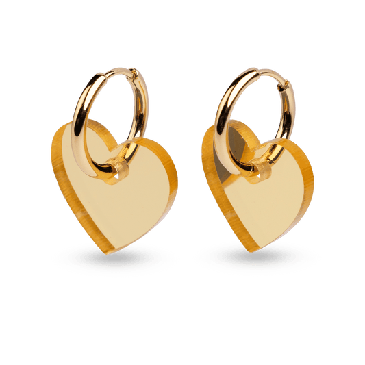 Korvakorut Sydän I Gold - Lempi Lifestyle