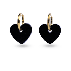 Korvakorut Sydän I Musta - Lempi Lifestyle