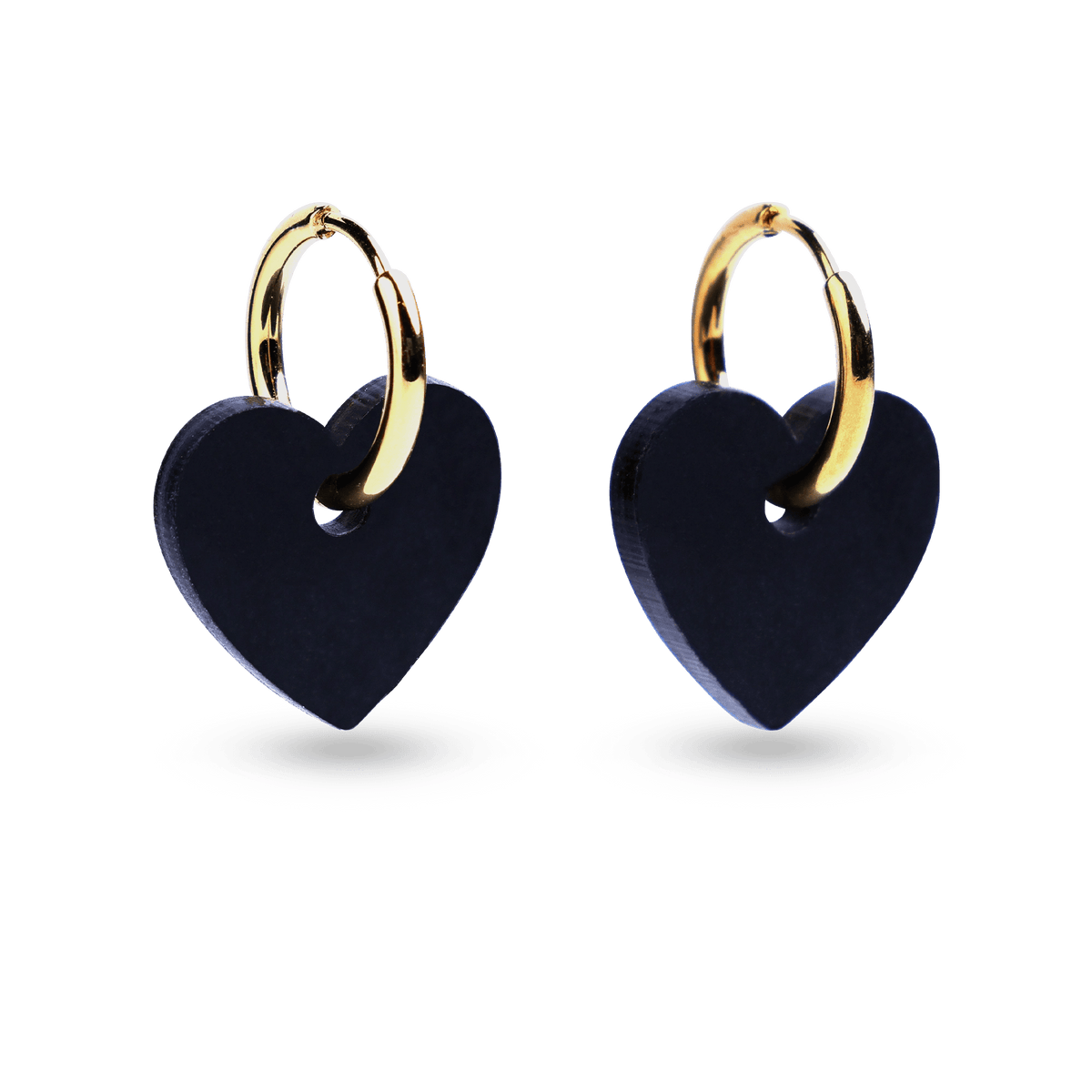 Korvakorut Sydän I Musta - Lempi Lifestyle