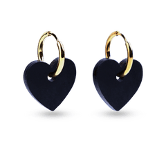 Korvakorut Sydän I Musta - Lempi Lifestyle