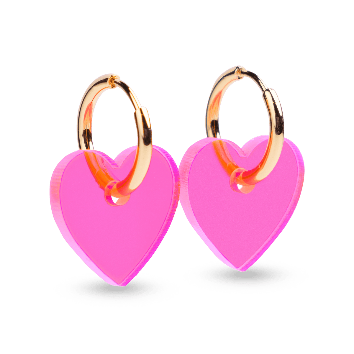 Korvakorut Sydän I Neon pinkki - Lempi Lifestyle