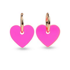 Korvakorut Sydän I Neon pinkki - Lempi Lifestyle