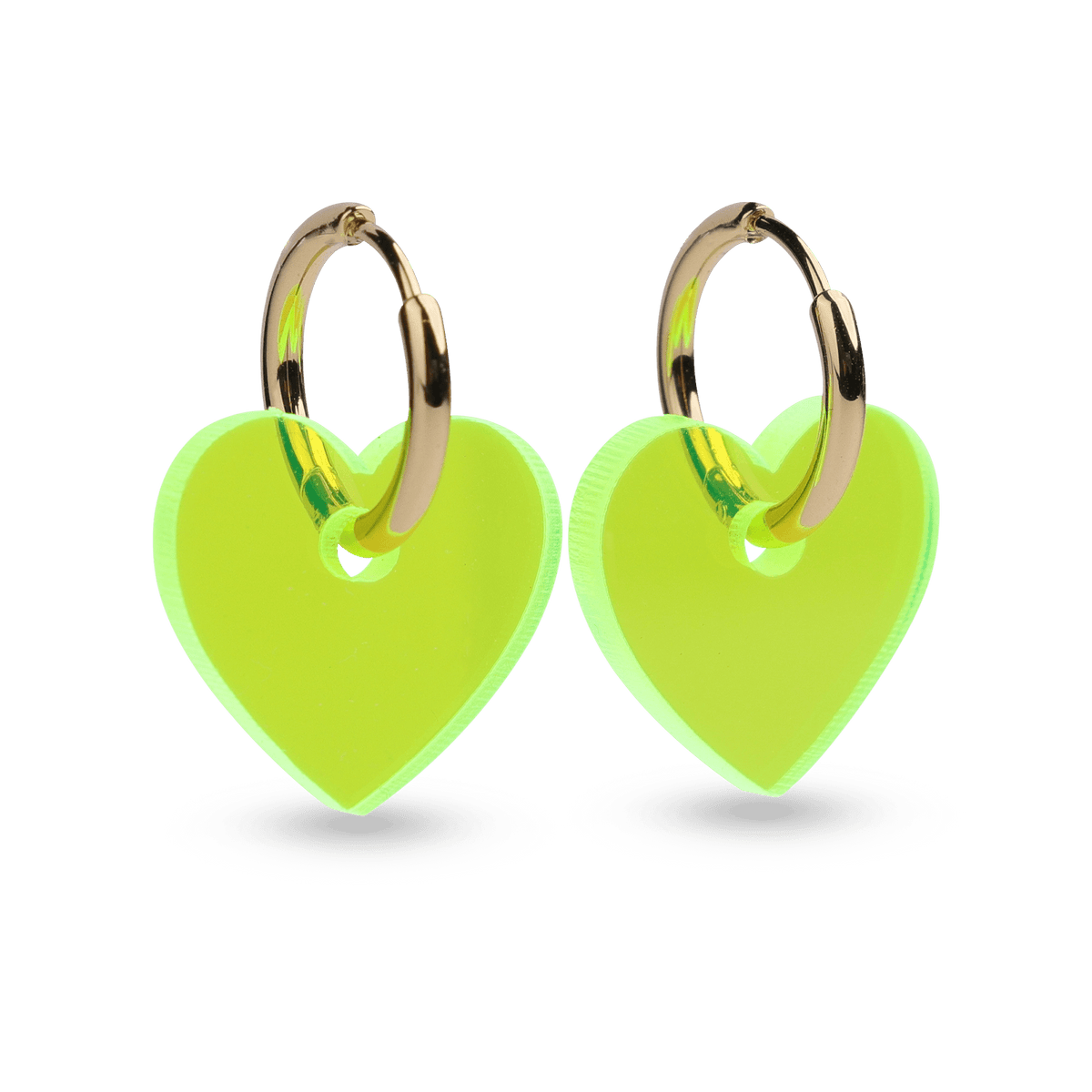 Korvakorut Sydän I Neon Vihrea - Lempi Lifestyle