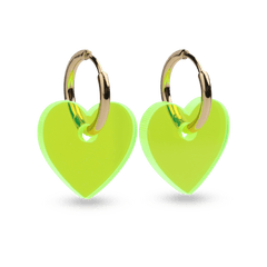 Korvakorut Sydän I Neon Vihrea - Lempi Lifestyle