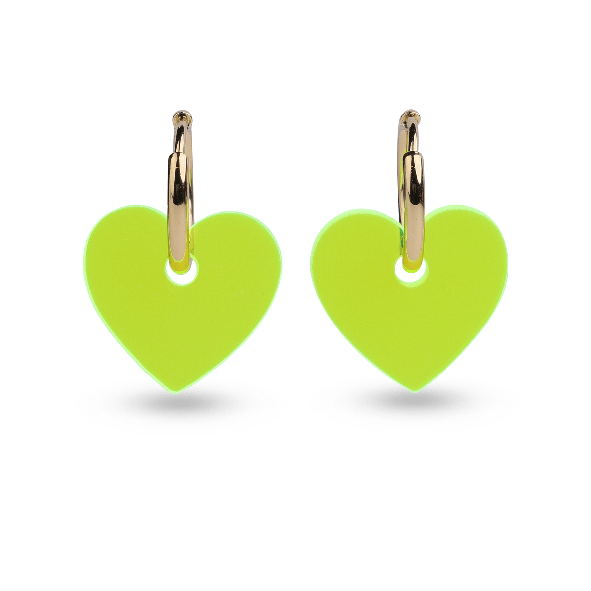Korvakorut Sydän I Neon Vihrea - Lempi Lifestyle