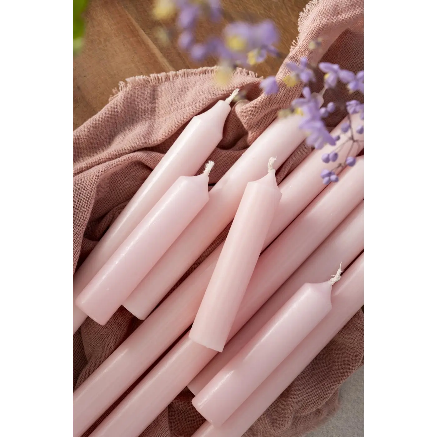 Kruunukynttilä - Kynttilä 18 Cm | Pinkki - kevät,