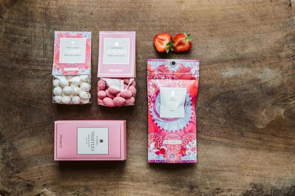 Kuorrutetut mantelit I mansikka 150g - Lempi Lifestyle