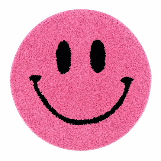 Kylpyhuoneen matto - Pinkki Hymynaama - Lempi Lifestyle