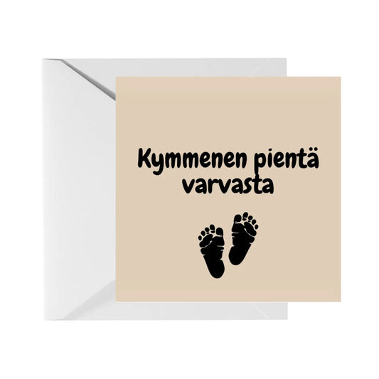 Kymmenen Pientä Varvasta - Avattava Postikortti