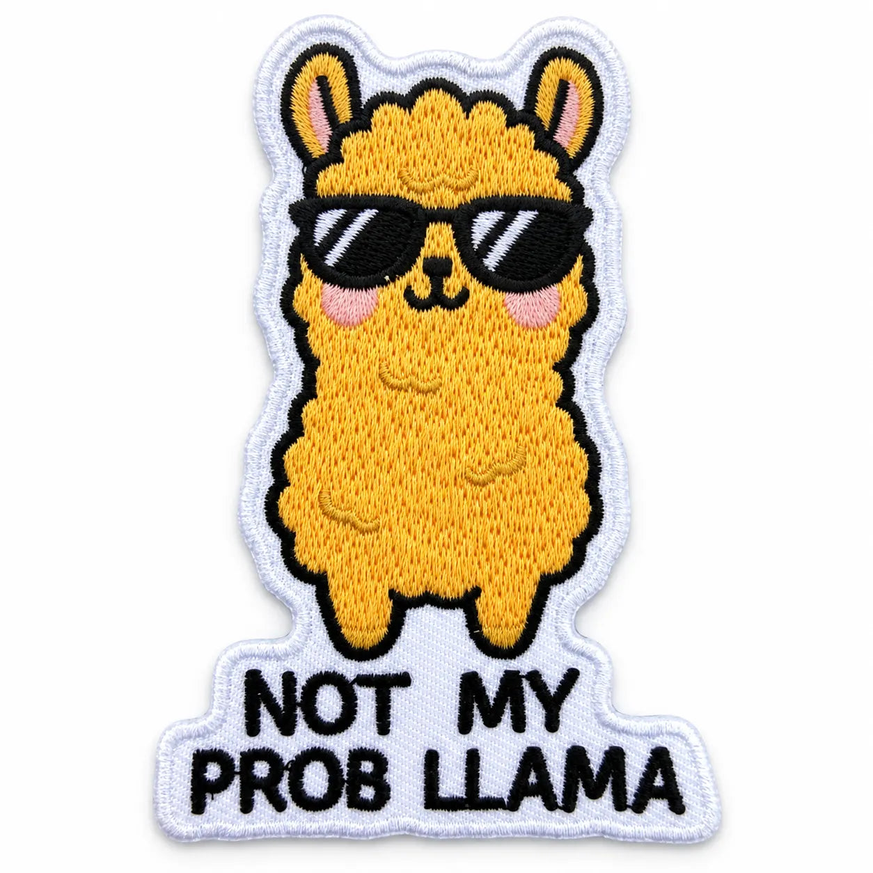 Kangasmerkki - Not my probllama haalarimerkki - Lempi Lifestyle