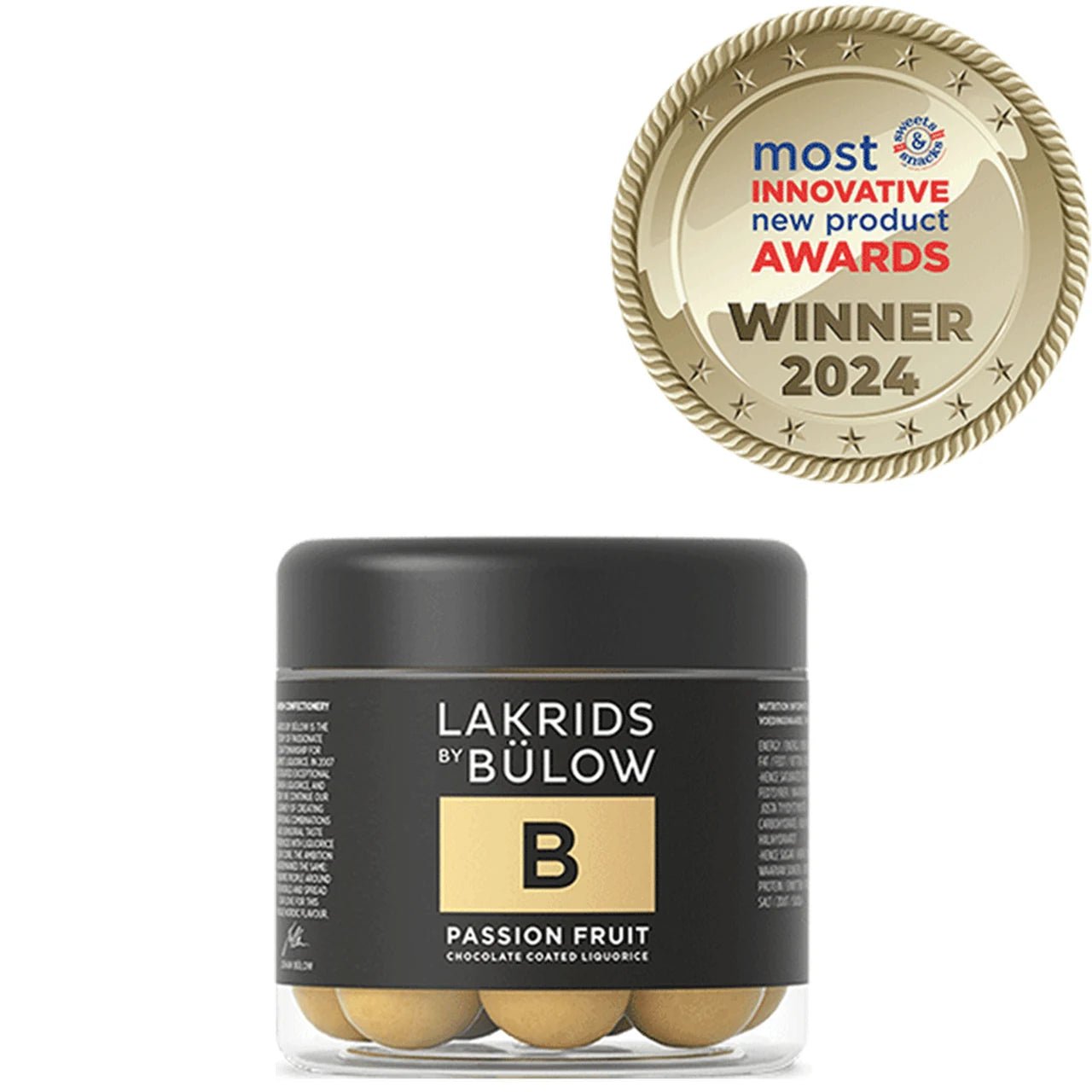 Lakrids by Bülow B - Passion Fruit - suklaakuorrutettu lakritsi 115 g - Lempi Lifestyle