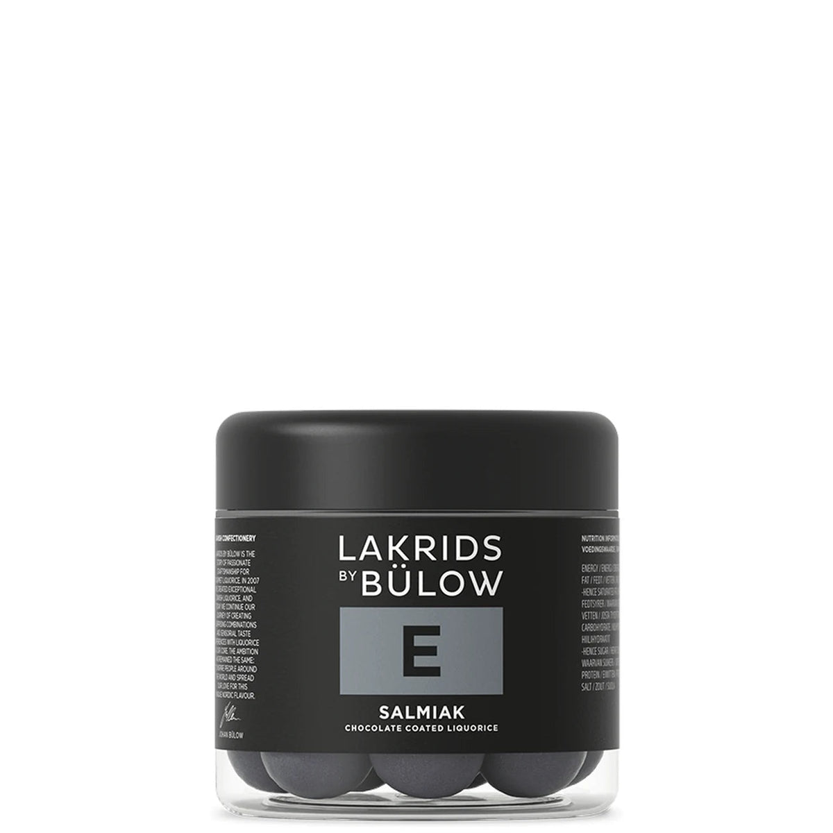 Lakrids by Bülow E - Salmiak - suklaakuorrutettu lakritsi 115 g - Lempi Lifestyle