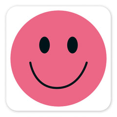 Lasinalunen pahvia - Pink smiley hymynaama - Lempi Lifestyle