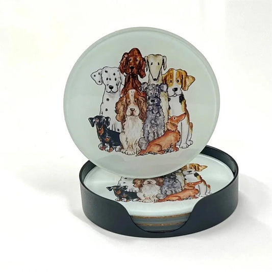 Lasinaluset Koirat 4 Kpl Ja Pidike - Lempi Lifestyle