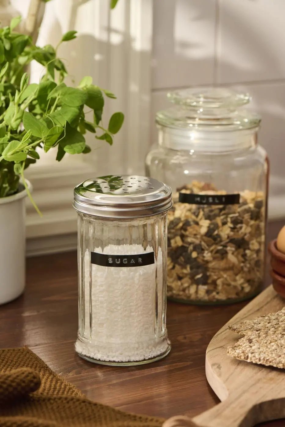 Lasinen maustepurkki – sokerisirotin - Lempi Lifestyle