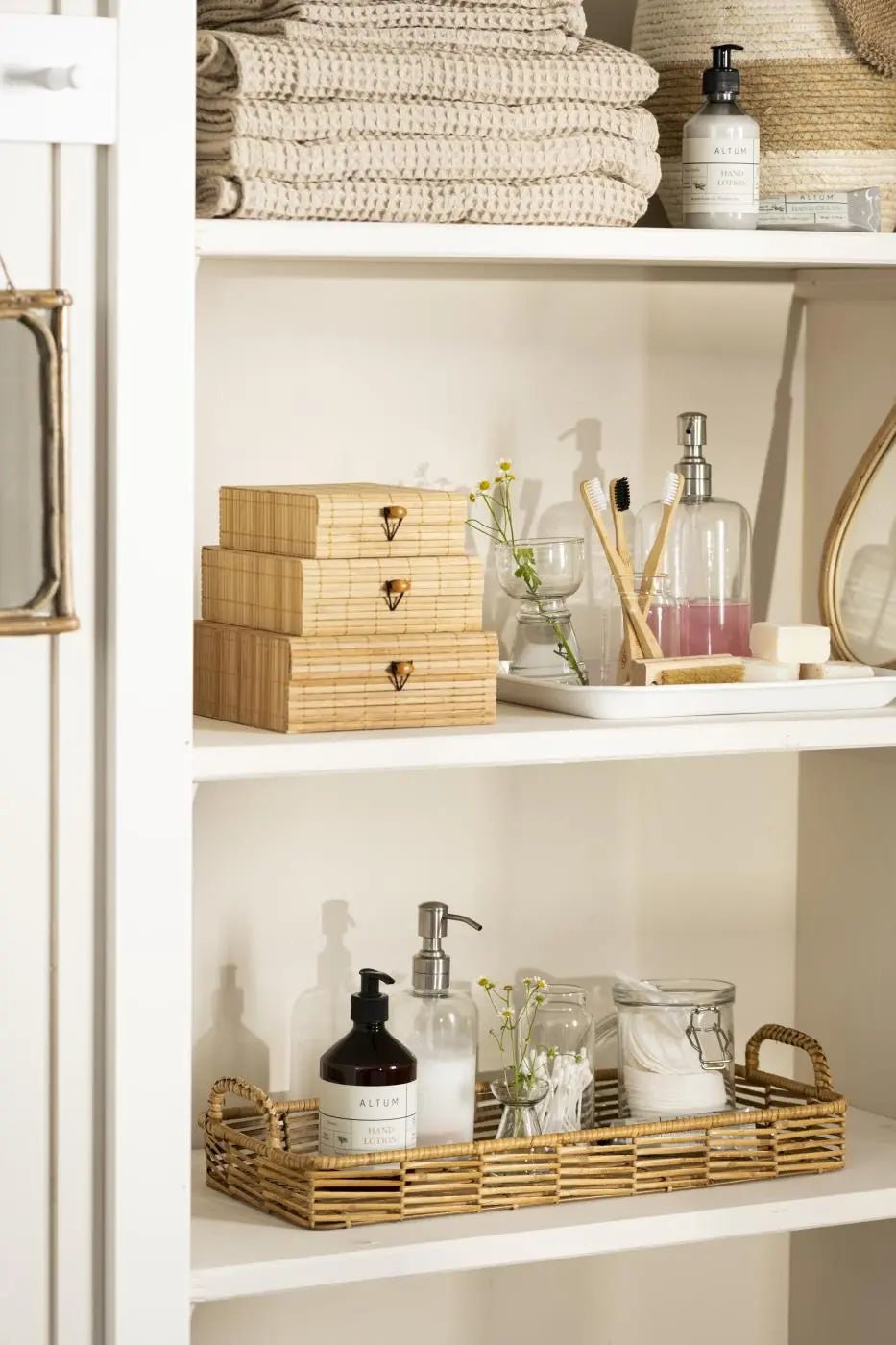 Lasipullo pumpulla - saippuapullo täytettävä - Lempi Lifestyle