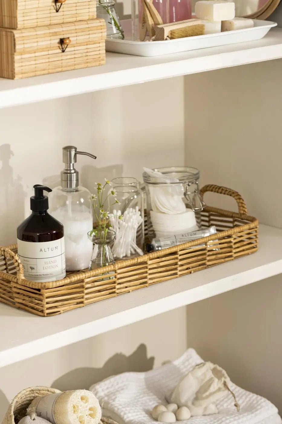 Lasipullo pumpulla - saippuapullo täytettävä - Lempi Lifestyle