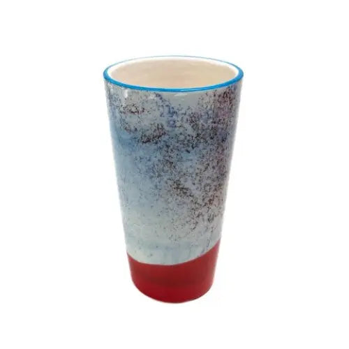 Lattekuppi – Käsintehty Red Blue Combo - Astiat