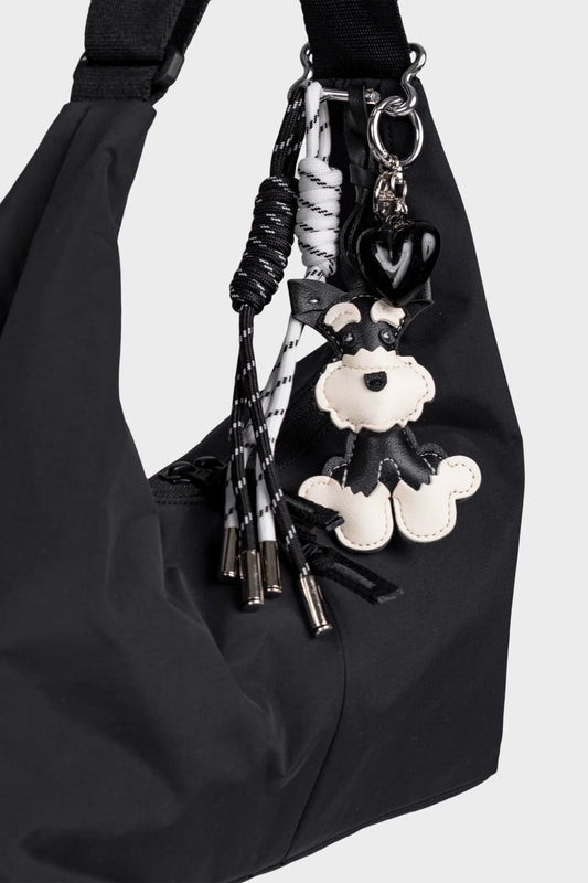 Laukkukoriste I Koira mustavalkoinen - Lempi Lifestyle