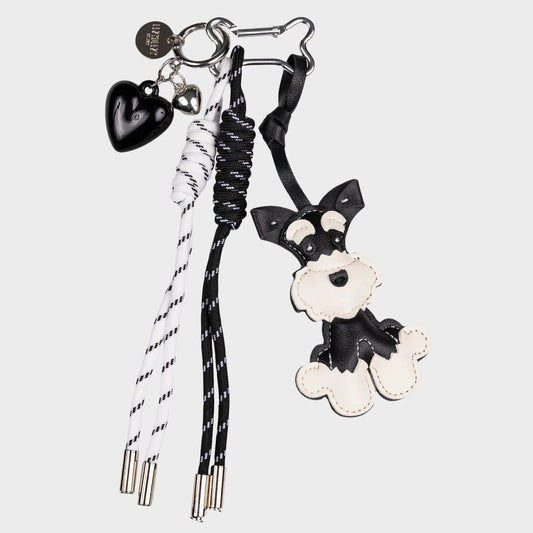 Laukkukoriste I Koira mustavalkoinen - Lempi Lifestyle