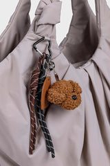 Laukkukoriste I Pörröinen ruskea nalle - Lempi Lifestyle