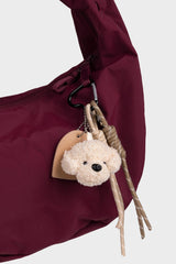 Laukkukoriste I Pörröinen vaalea nalle - Lempi Lifestyle