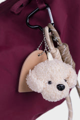 Laukkukoriste I Pörröinen vaalea nalle - Lempi Lifestyle